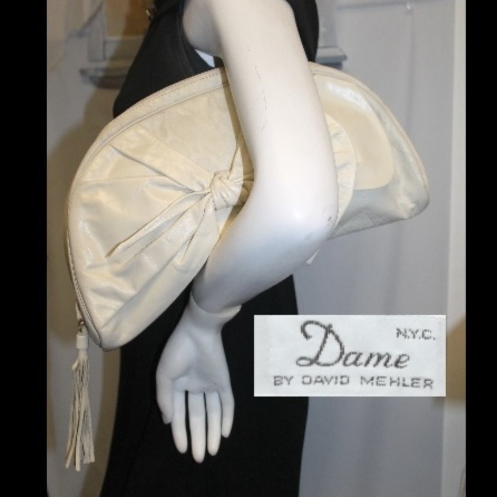 New Vintage DAME David Mehler Lambskin Clutch Bag